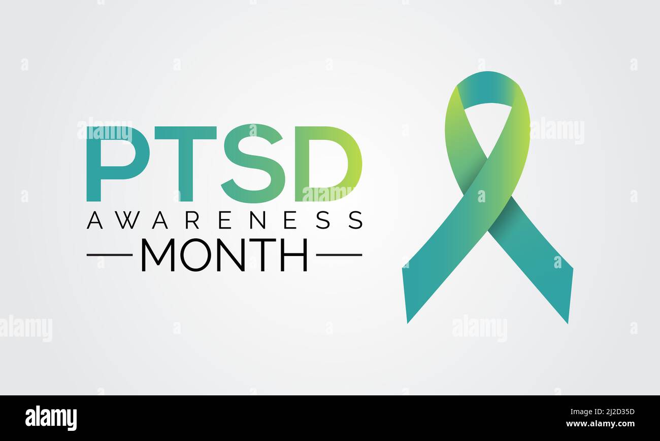 PTSD awareness month. Posttraumatic Stress Disorder health awareness