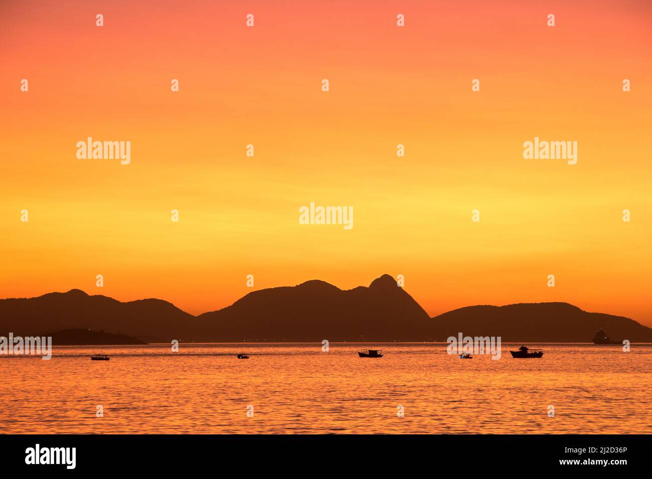 Dawn on the red beach in Rio de Janeiro, Brazil Stock Photo Alamy