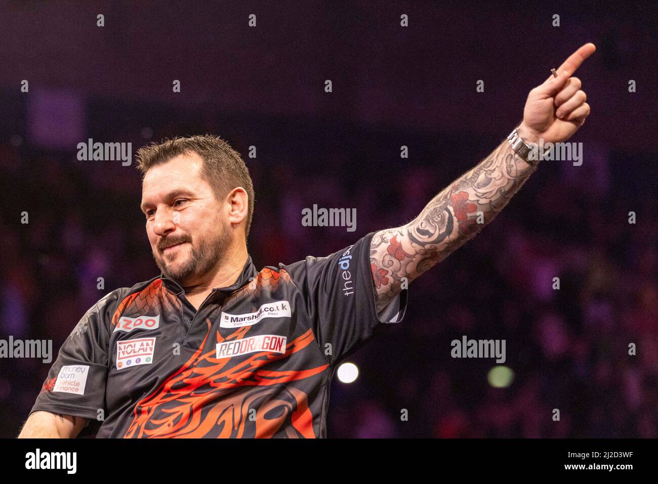 31st March 2022 ; Utilita Arena, Birmingham, England PDC Darts