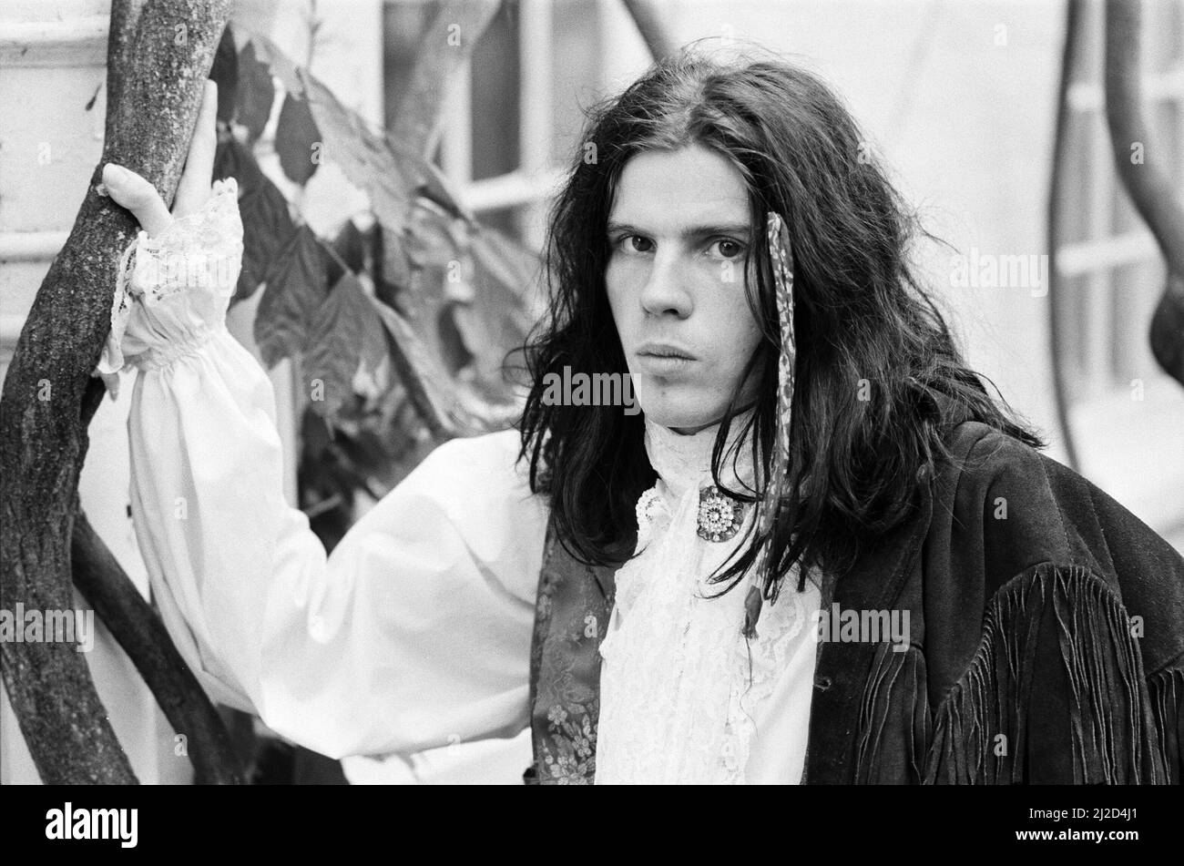 Ian Astbury of The Cult. 23rd July 1985. Stock Photo