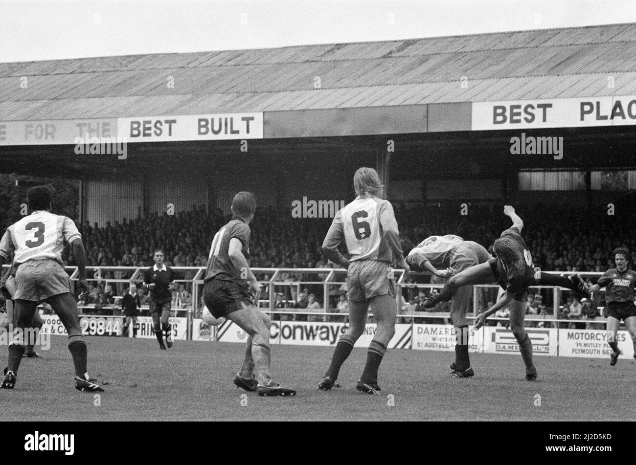 English League Division Three match at Home Park. Plymouth Argyle 0 1