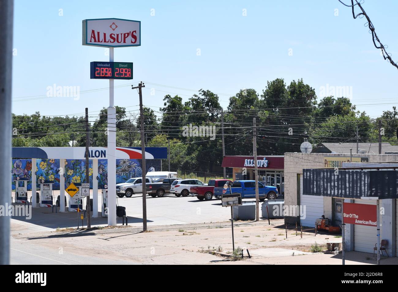Allsup's Convenience Store in Rule Texas - August 2011 Stock Photo