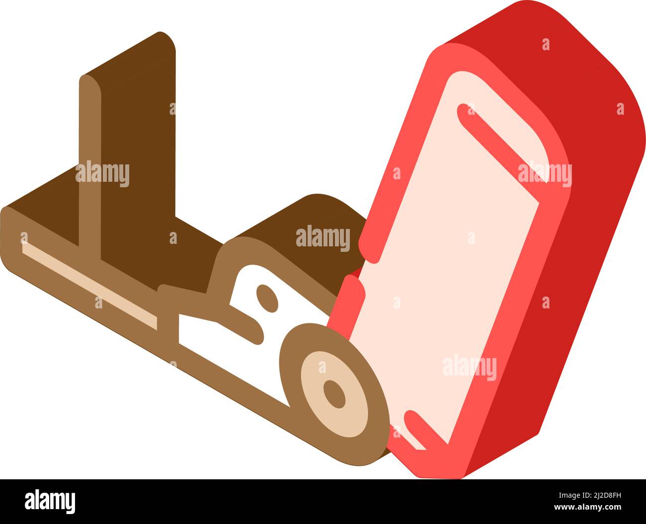 powerline sled isometric icon vector illustration Stock Vector Image ...
