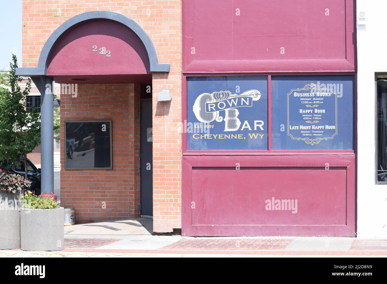 Crown Bar in downtown Cheyenne Wyoming August 2021 Stock Photo Alamy