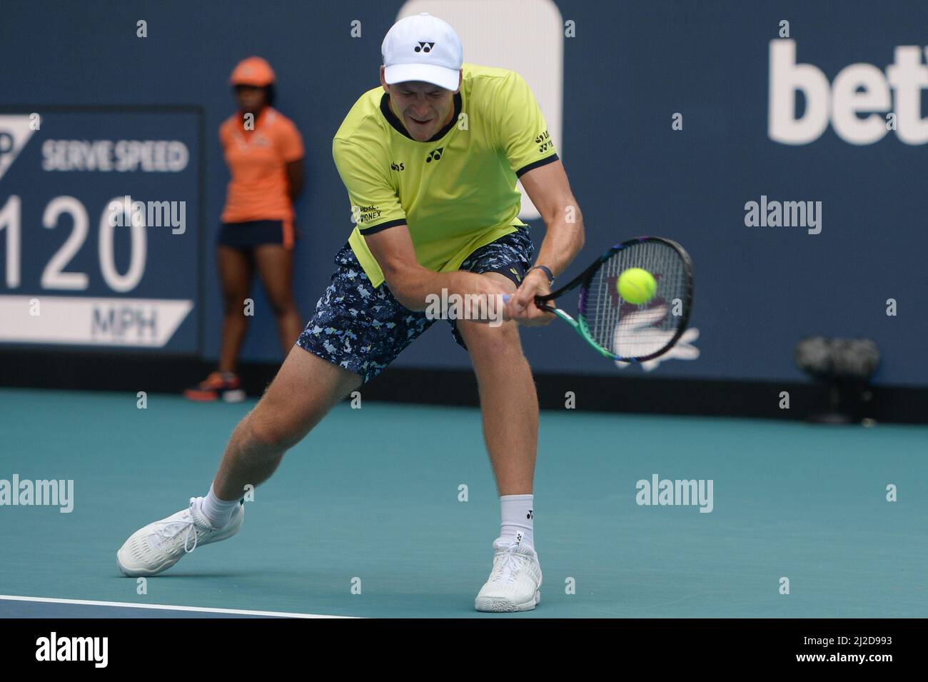 Hubert Hurkacz (POL) defeated Daniil Medvedev (RUS) 7-6 (9-7), 6-3, at