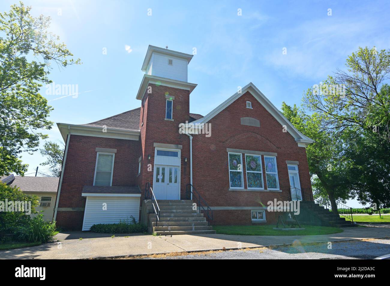 Christian Church in Hindsboro, Illinois Stock Photo