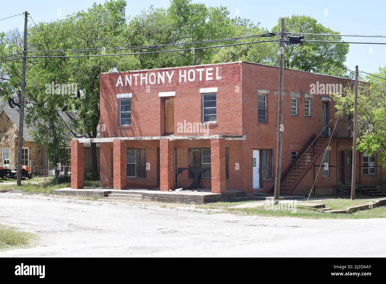 Anthony Hotel in DeLeon, Texas Stock Photo Alamy