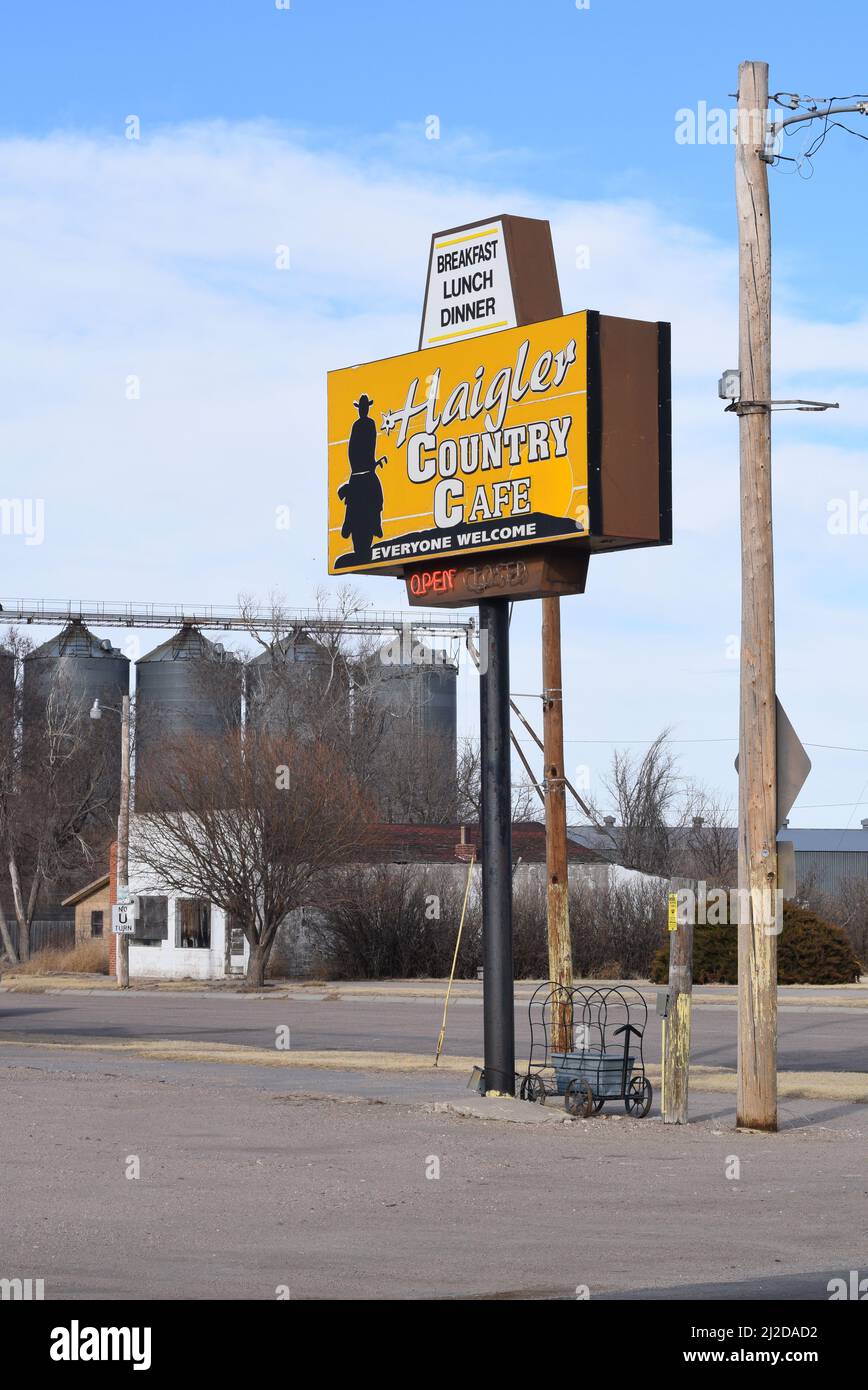 Haigler Country Cafe in Haigler, NE Stock Photo Alamy