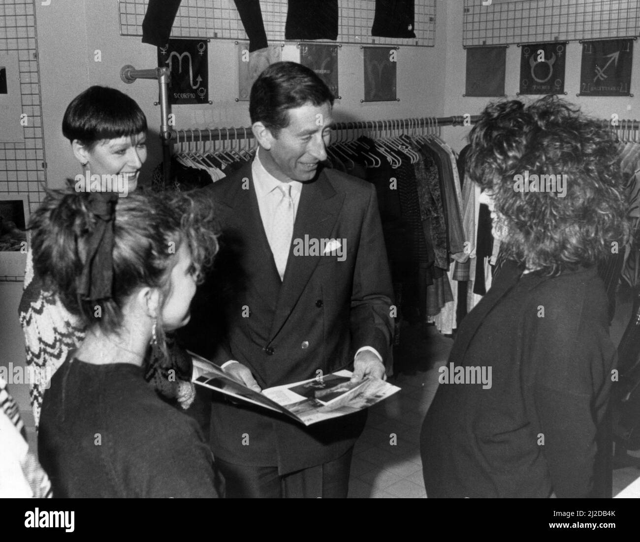 Prince Charles visits North East, 9th December 1986. Official opening