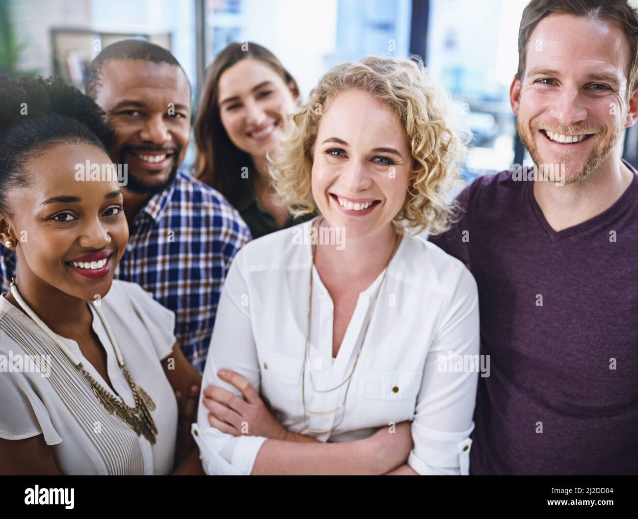 We work for success rather than just dream about it. Portrait of a team ...