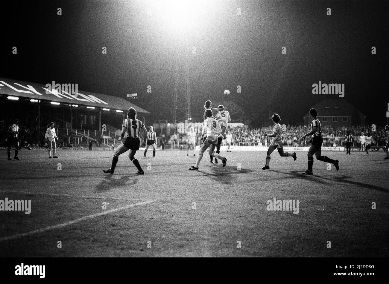 English League Division Three match held at Griffin Park, Brentford 1 -2 Reading. 17th September 1985.English League Division Three match held at Griffin Park, Brentford 1 -2 Reading. 17th September 1985. Stock Photo