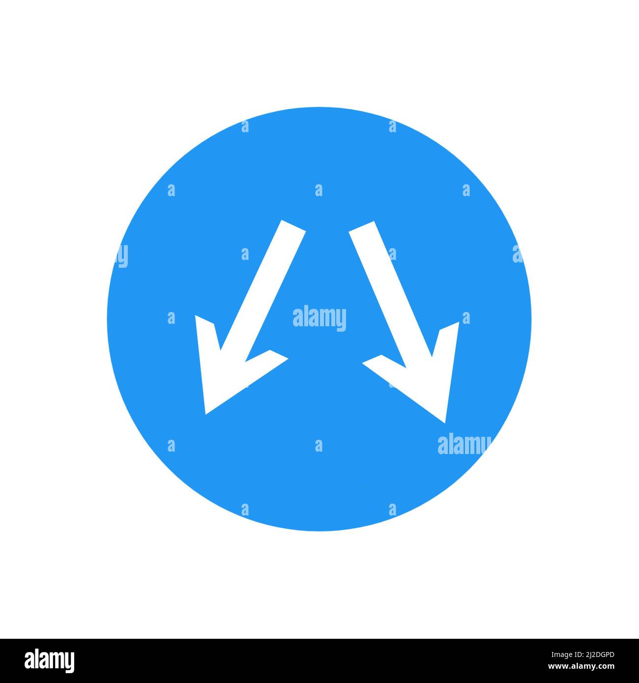 Traffic icon symbols white background. Right sign and left sign no ...