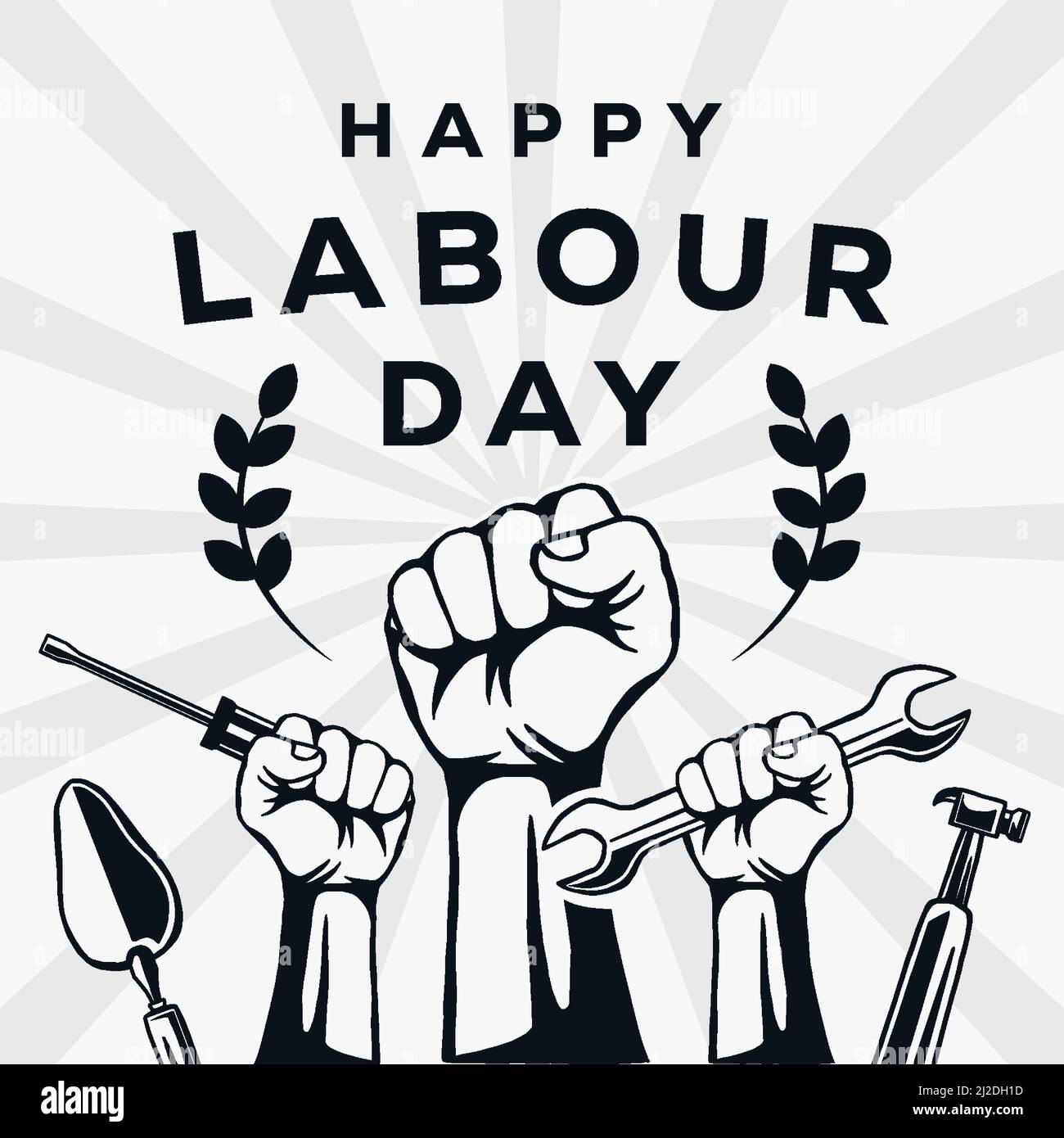 Labor Day Clip Art Free Black White