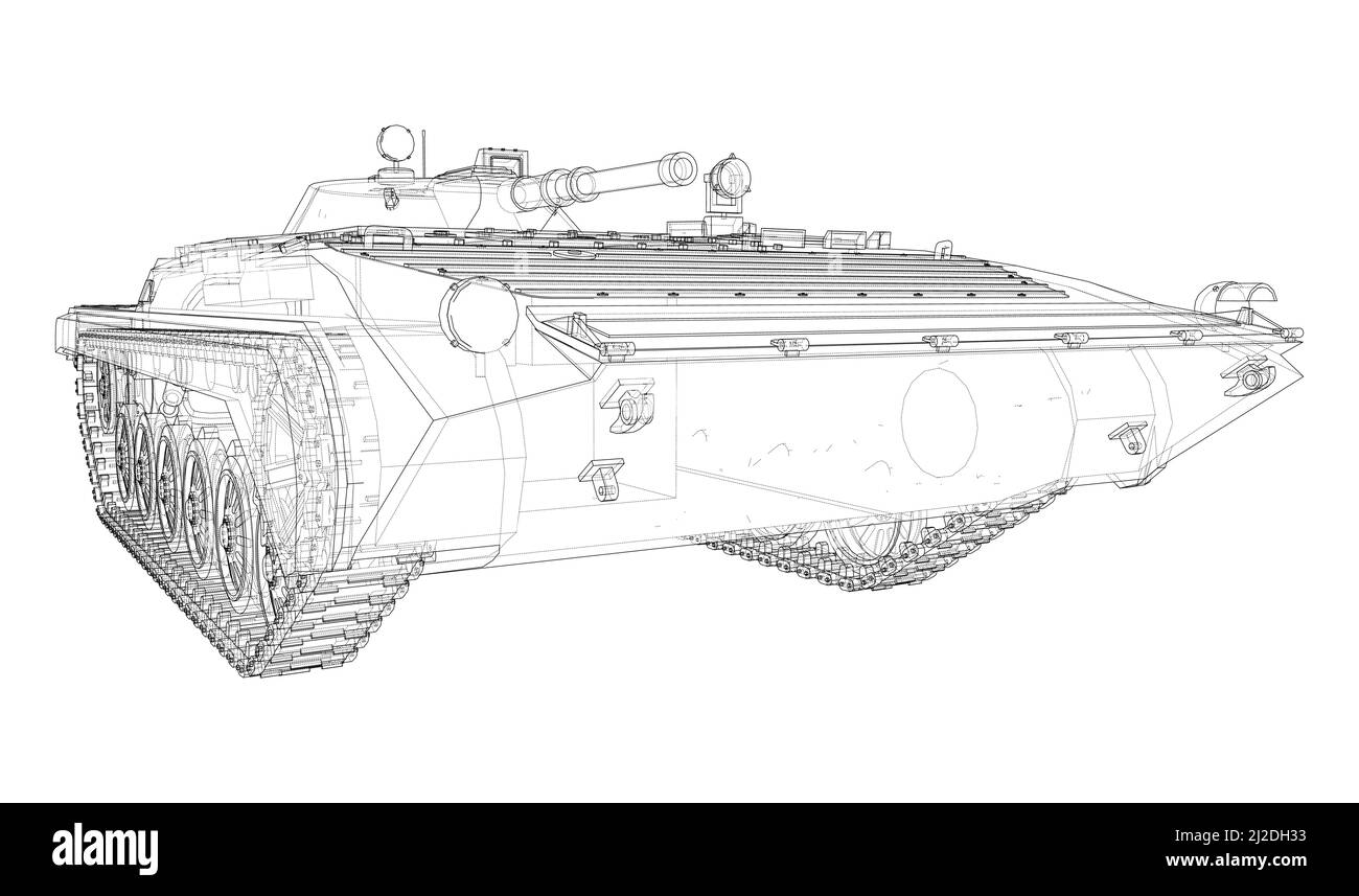 Infantry fighting vehicle. Vector Stock Vector Image & Art - Alamy