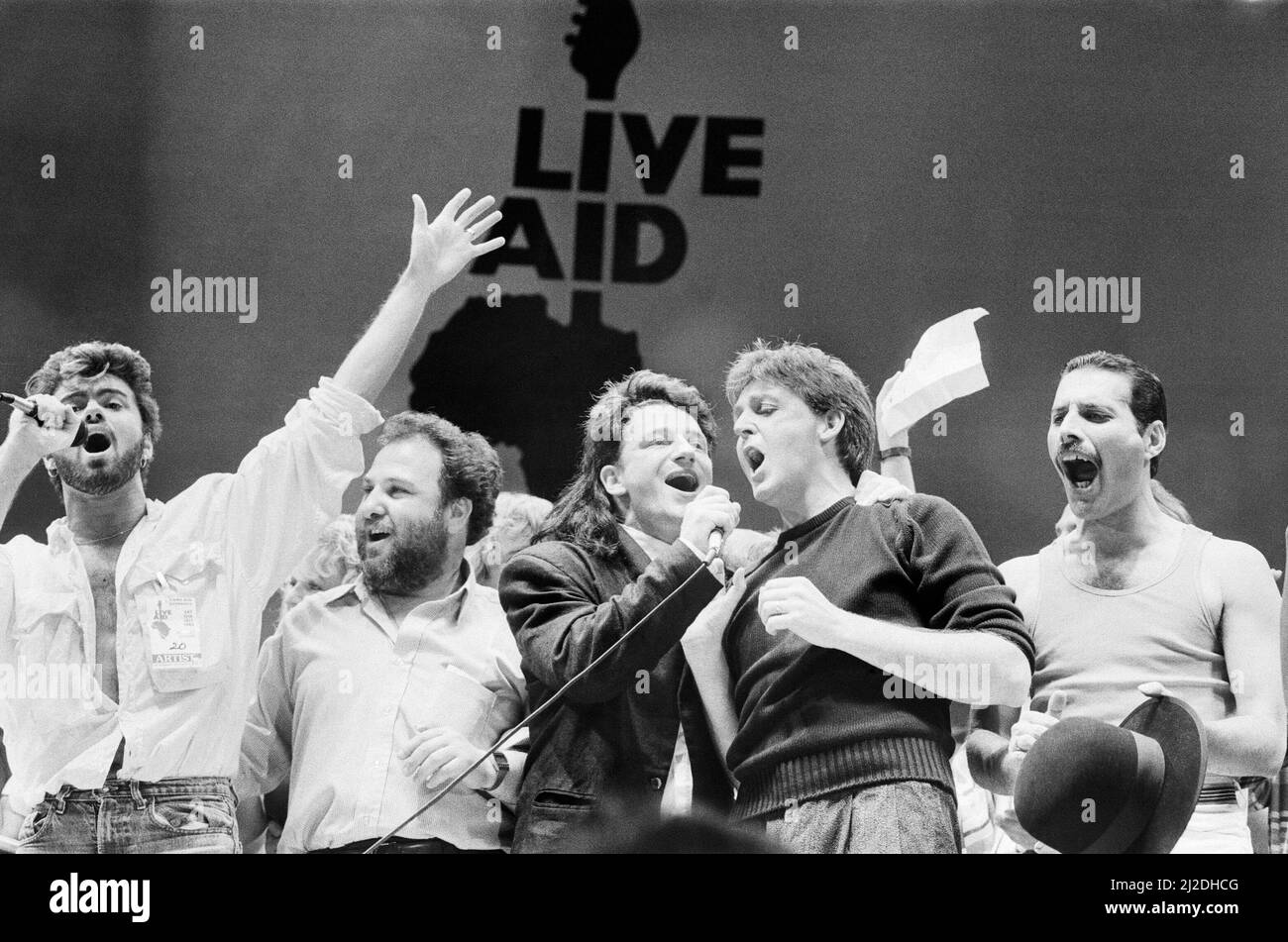 Live aid 1985 wembley mccartney hi-res stock photography and images - Alamy