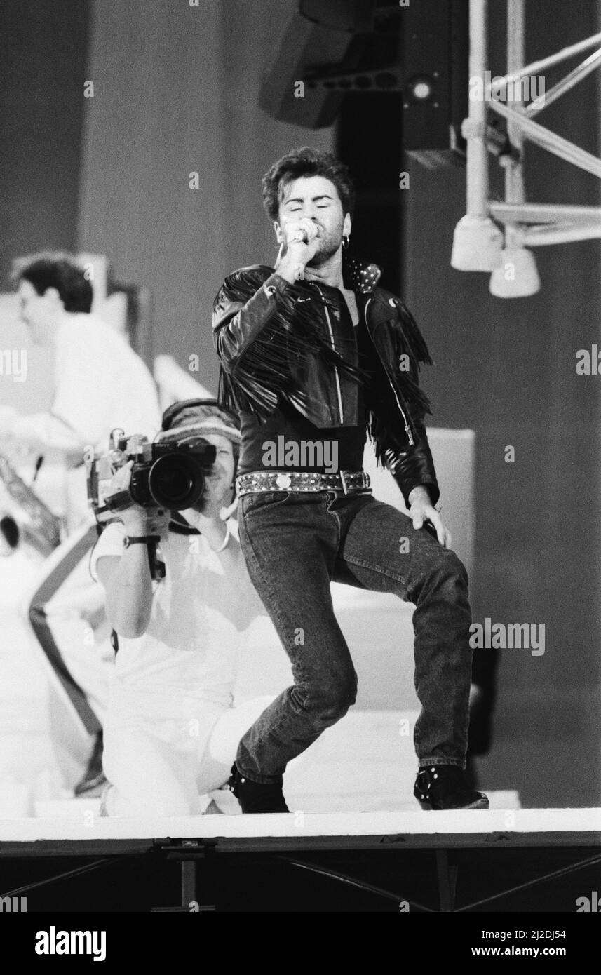 Wham. The Farewell Concert at Wembley Stadium, London England(Picture