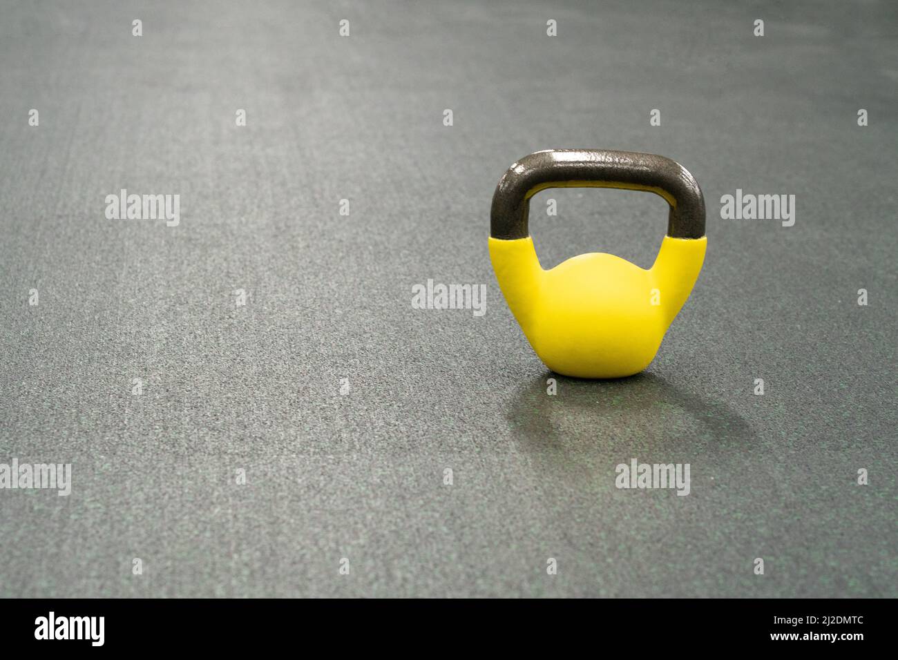 Yellow kettlebell weight background exercise, for workout equipment