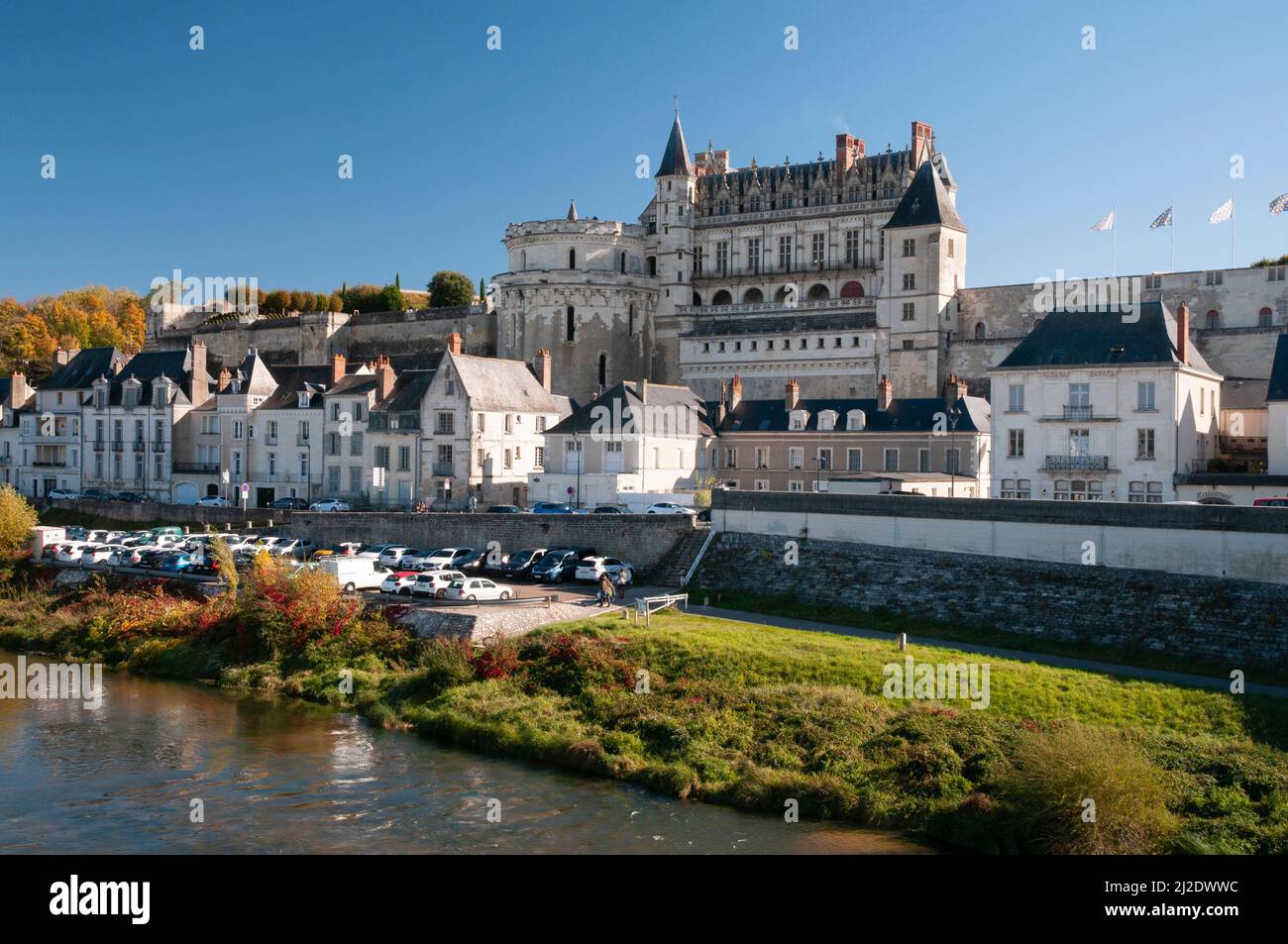 Amboise castle, Amboise, Loire Valley listed as UNESCO World Heritage Site, Indre et Loire (37), Centre-Val de Loire region, France Stock Photo