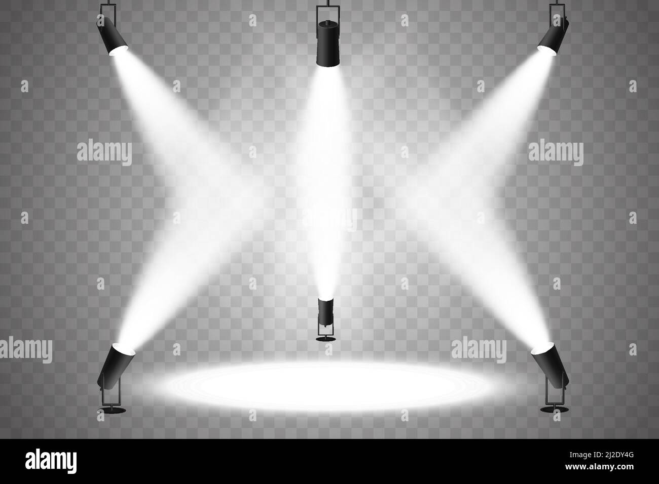 Vector Spotlights. Scene. Light Effects. Glow light effect Stock Vector ...