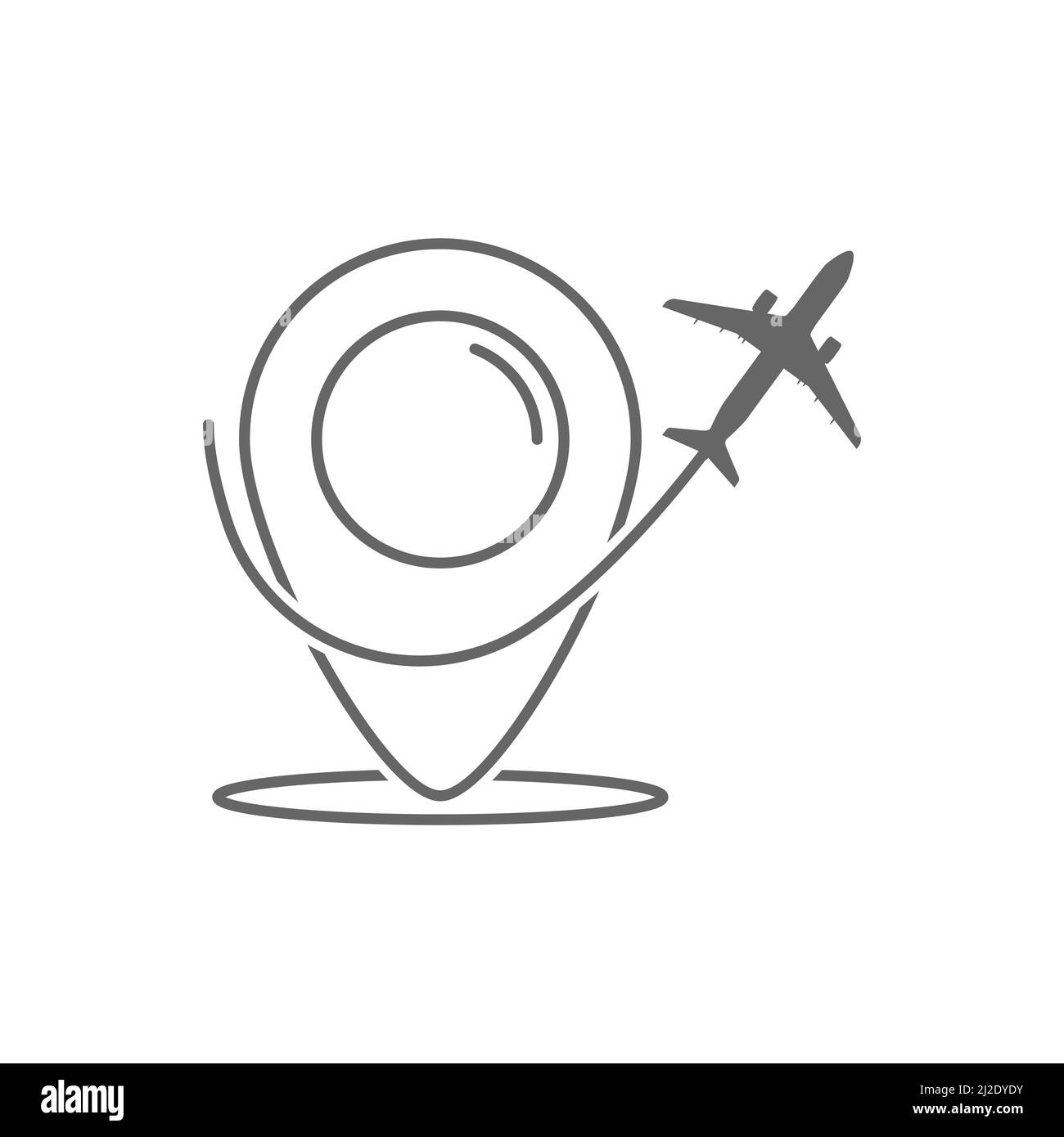 Travel icon. Simple flat EPS10 illustration. Stock Vector