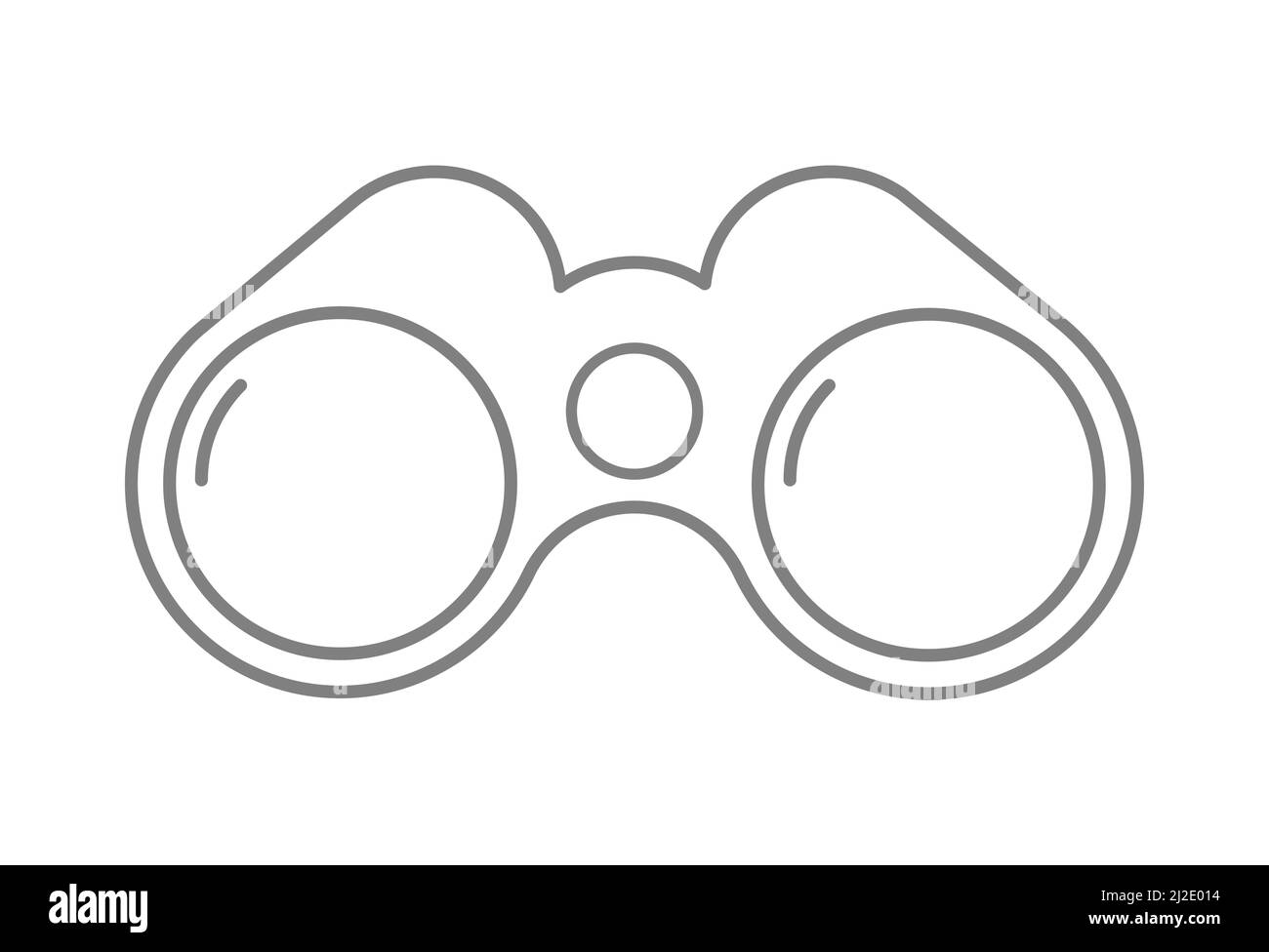 Binoculars. Vector illustration for websites, applications and creative design. Stock Vector