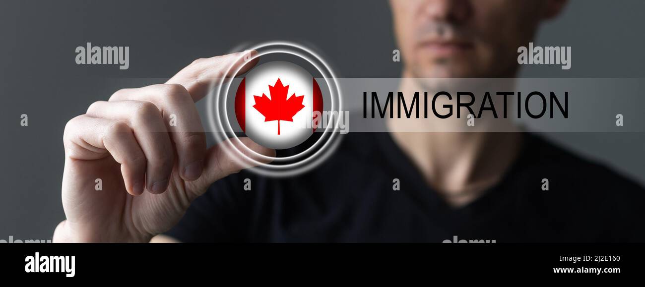 Canadian man holding canadian flag hi-res stock photography and images ...