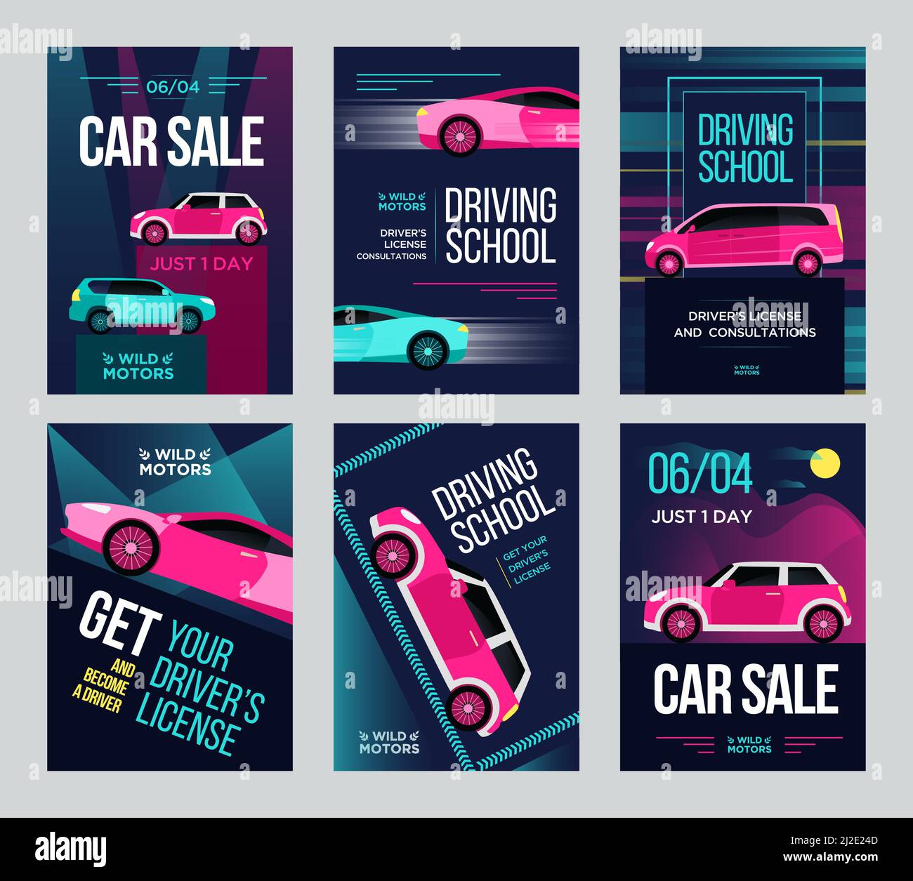 Cars school date Stock Vector Images Alamy