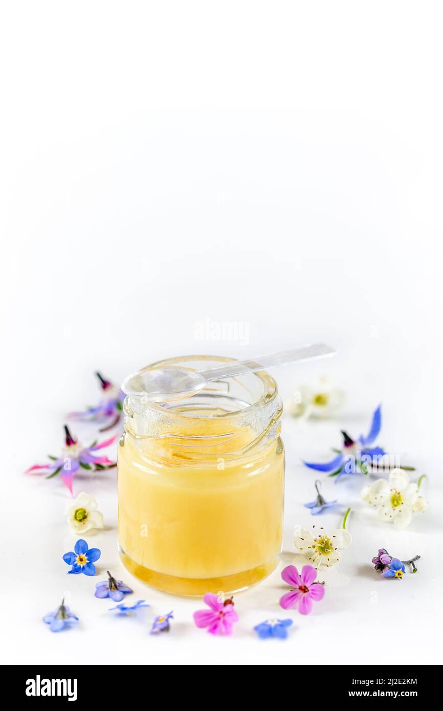 Royal jelly food supplement Stock Photo Alamy