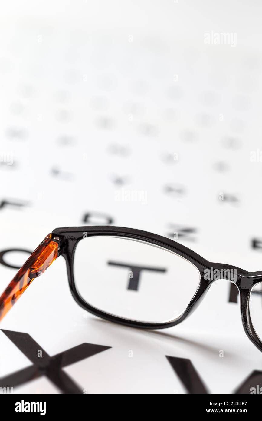 Vision - glasses Stock Photo