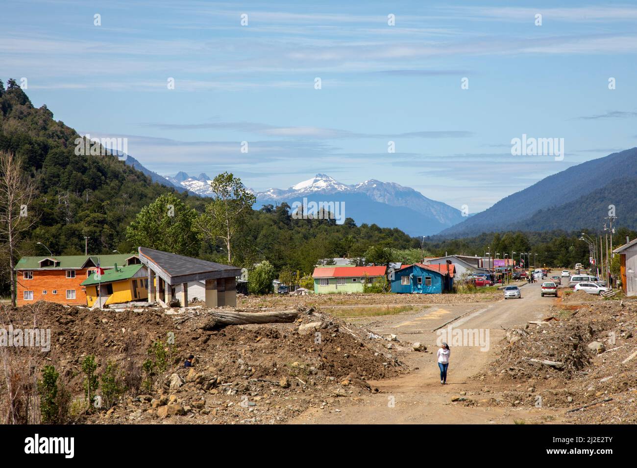 ChIle, 27012020, Villages and lonely standing houses in Patagonia