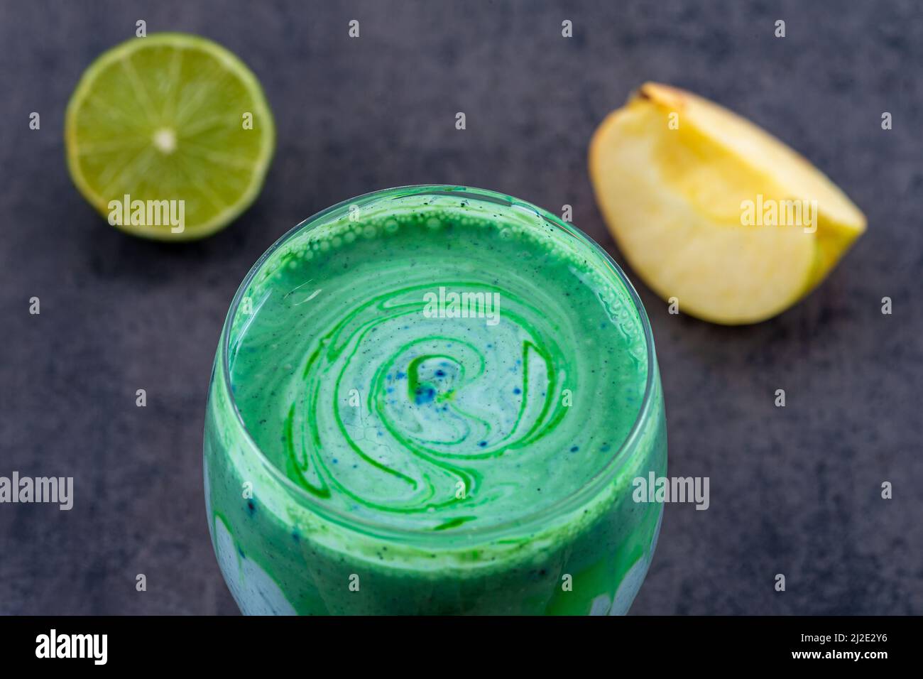 Spirulina smoothie Stock Photo