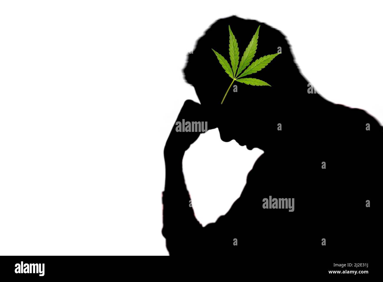 Cannabis addiction Stock Photo