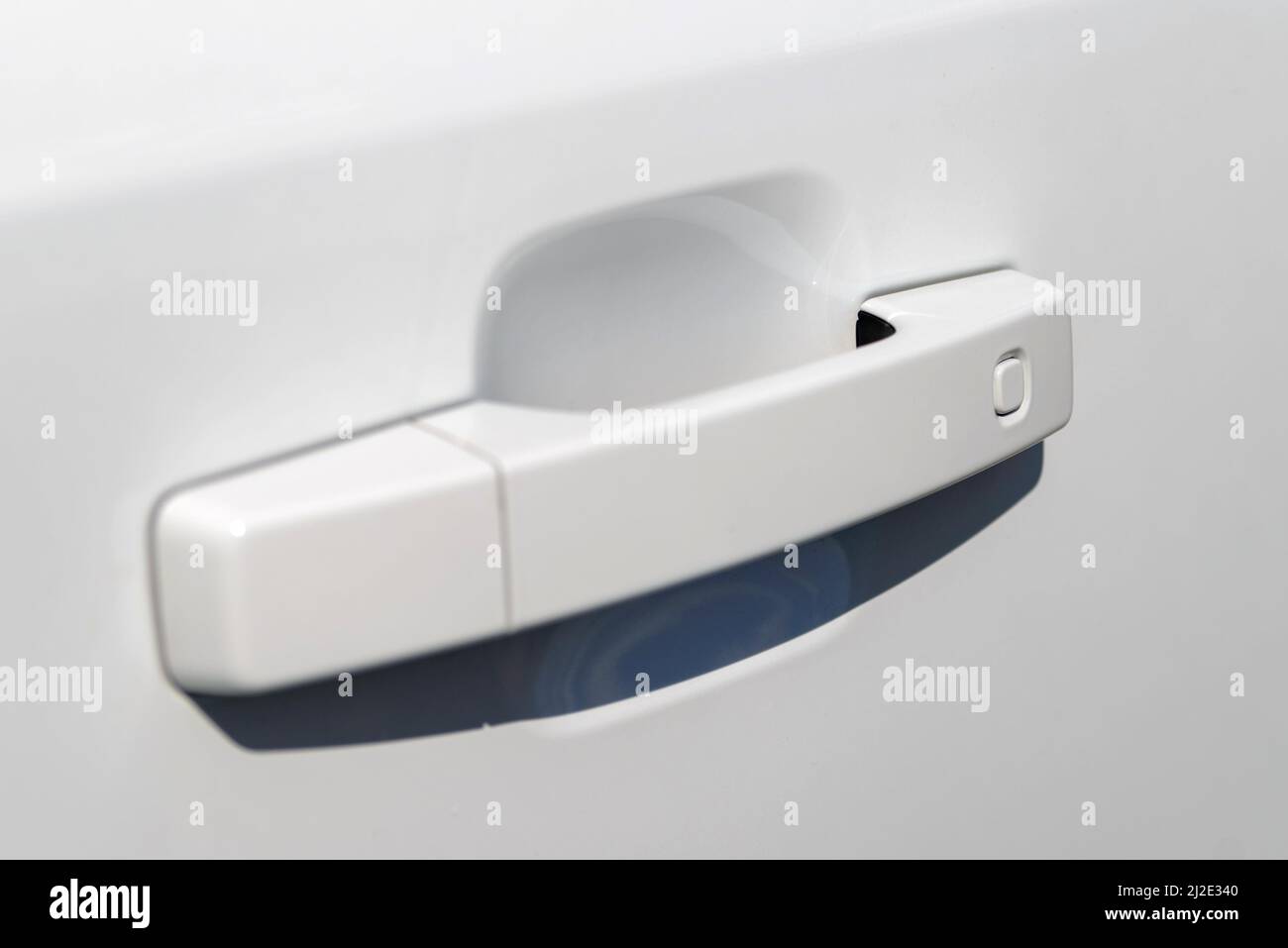 Car door handle. Keyless entry car door handle with touch sensor. Access button Stock Photo Alamy