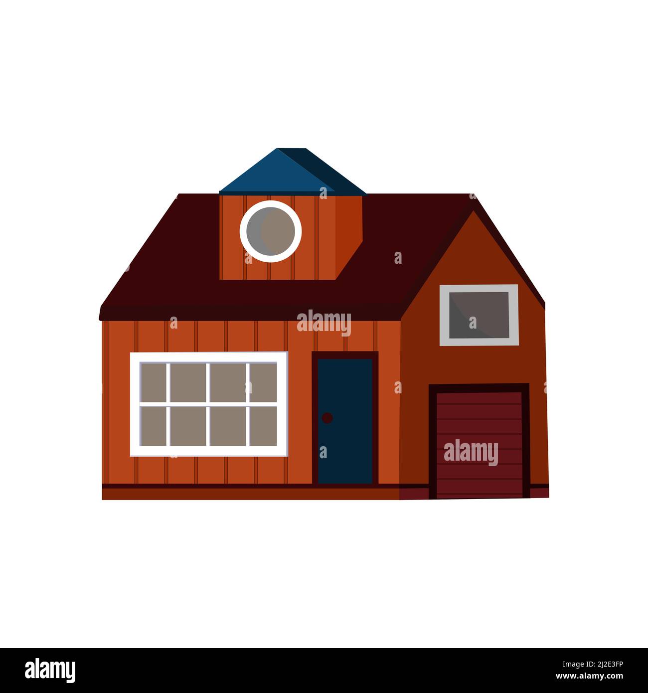 house color isolated vector illustration on a white background Stock Vector