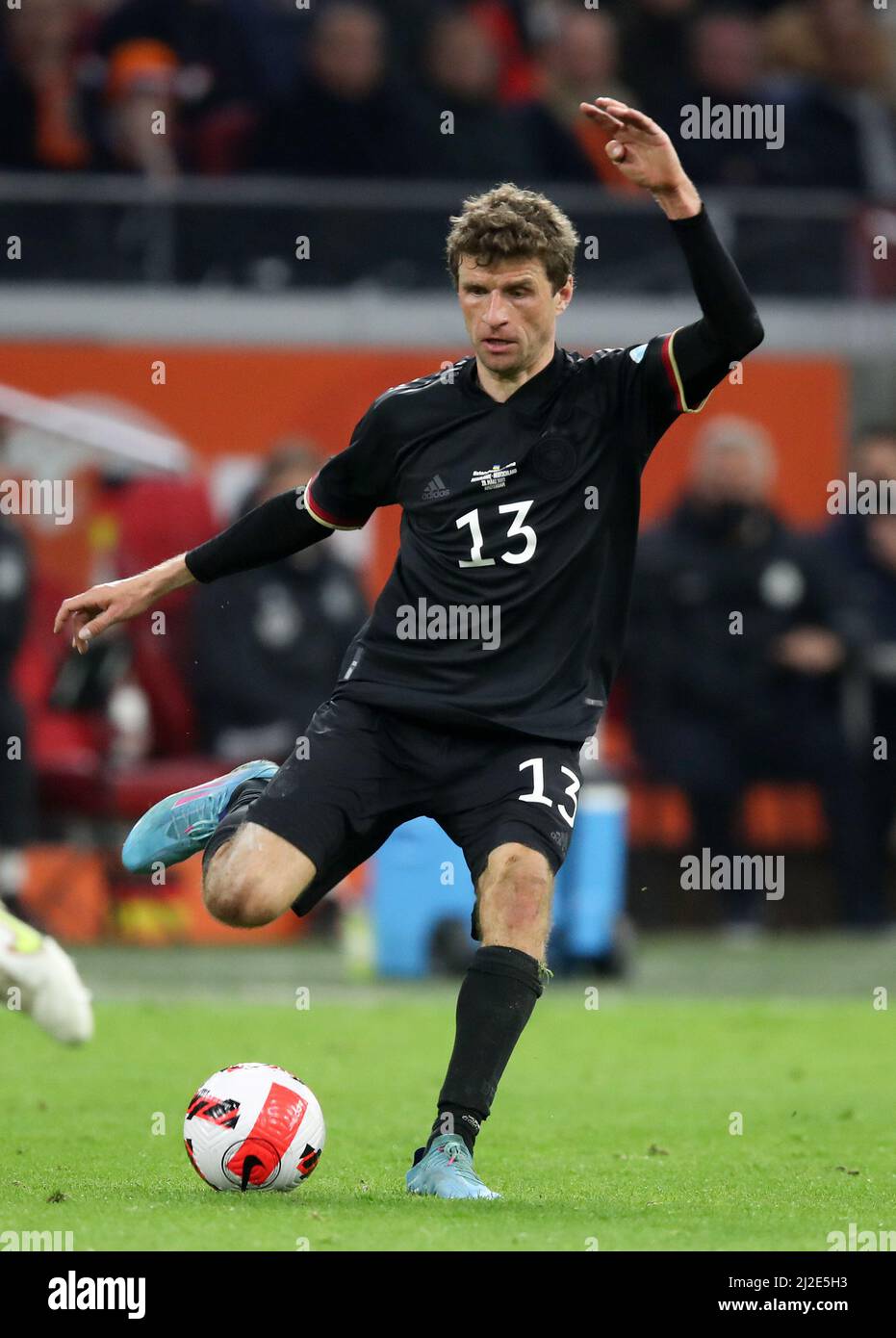 Thomas Mueller of germany  Fussball LŠnderspiel Deutschland - Niederlande Holland  friendly match Germany - Netherlands  29.3.2022  © diebilderwelt / Alamy Stock Stock Photo