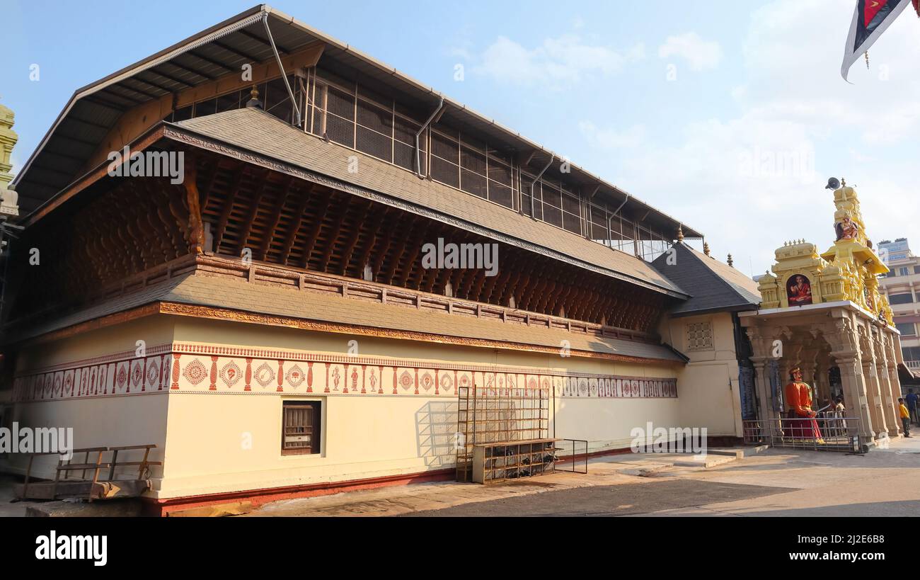 Outside View Of Shri Krishna Matha, Udupi, Karnataka, India Stock Photo