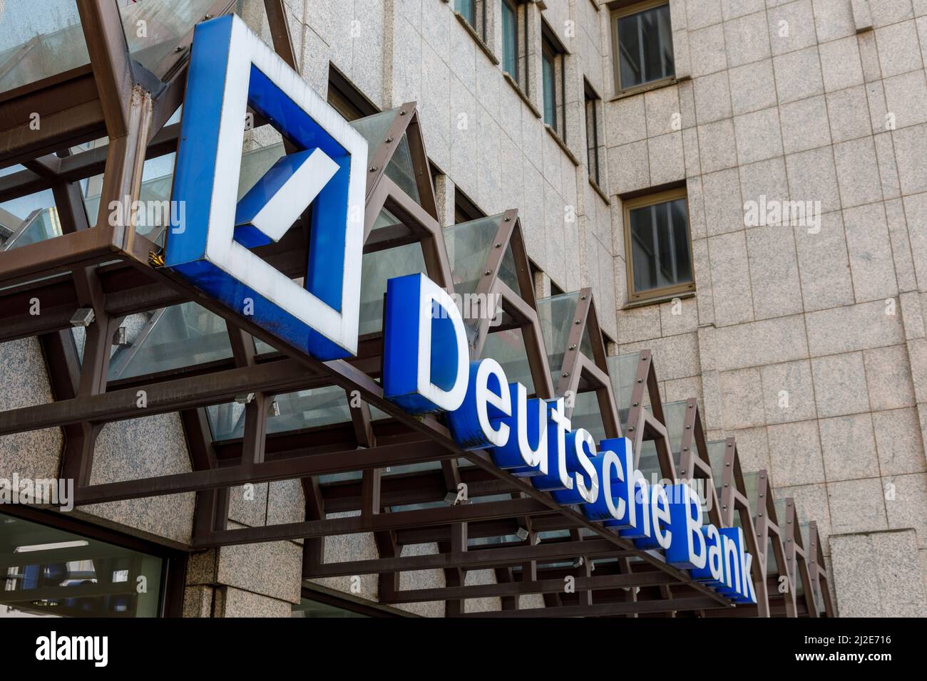 Deutsche Bank Solingen Stock Photo