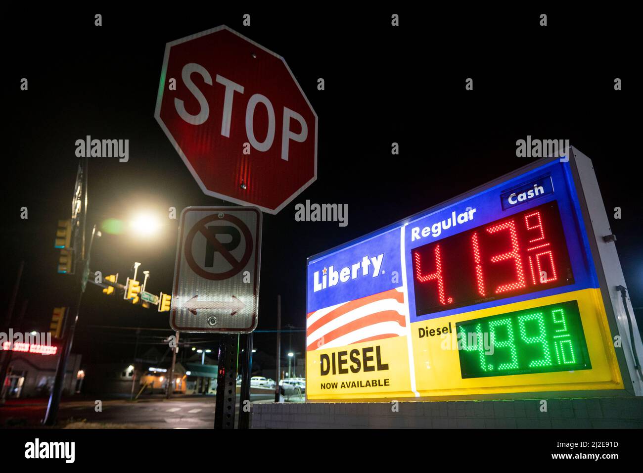 Administration building for gas and oil hires stock photography and