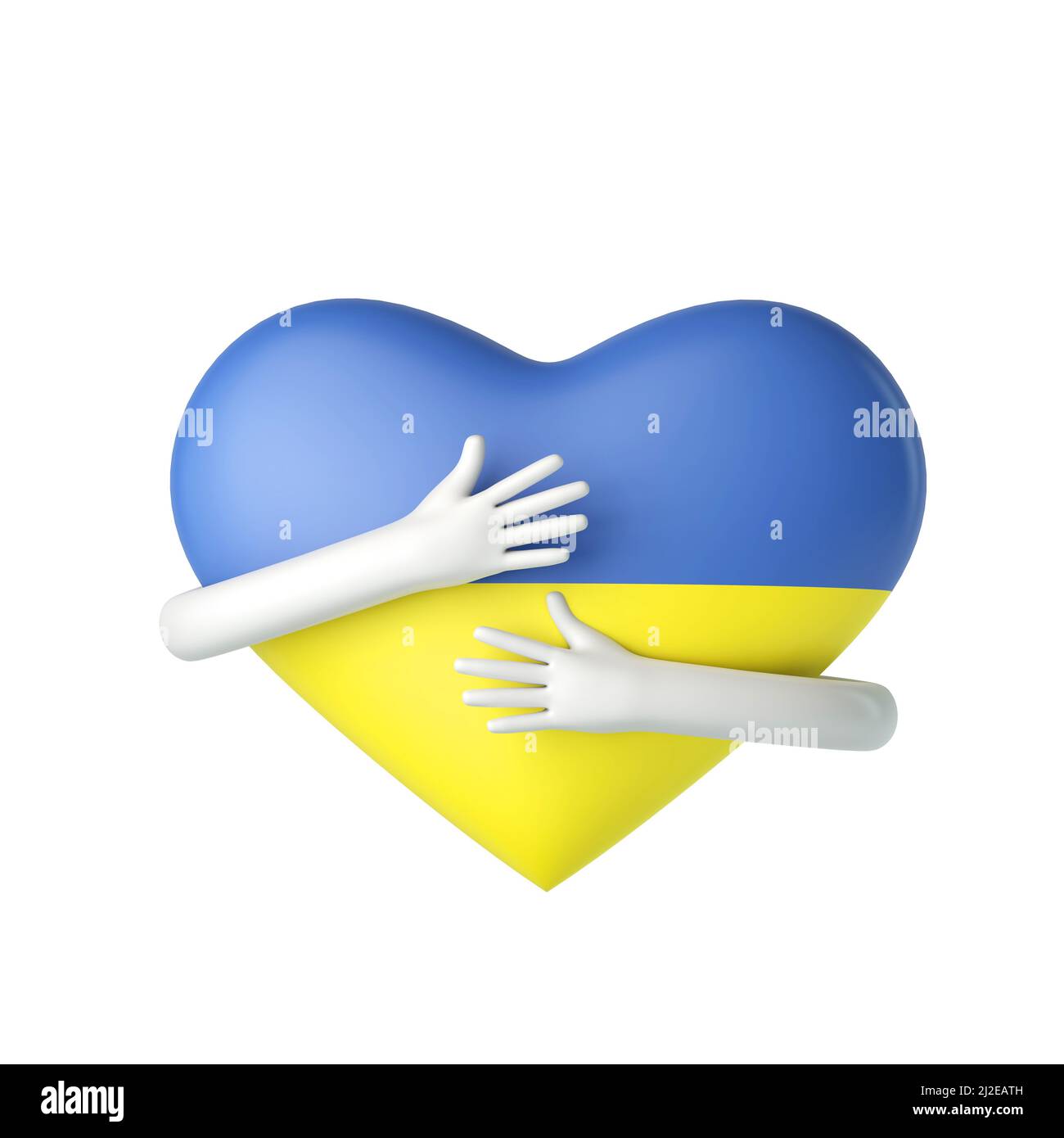 Ukraine flag and heart hi-res stock photography and images - Alamy