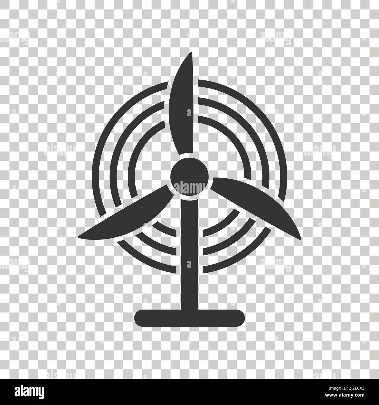 Wind Power Generation Icon