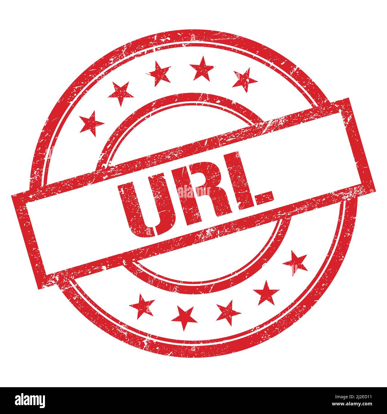 URL text written on red round vintage rubber stamp Stock Photo - Alamy