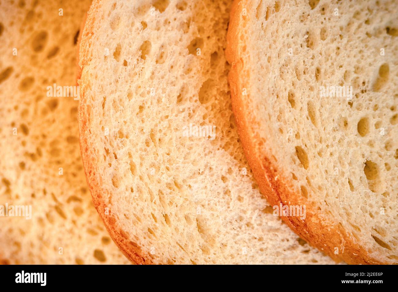 texture of slices white bread as a close up background. backdrop of