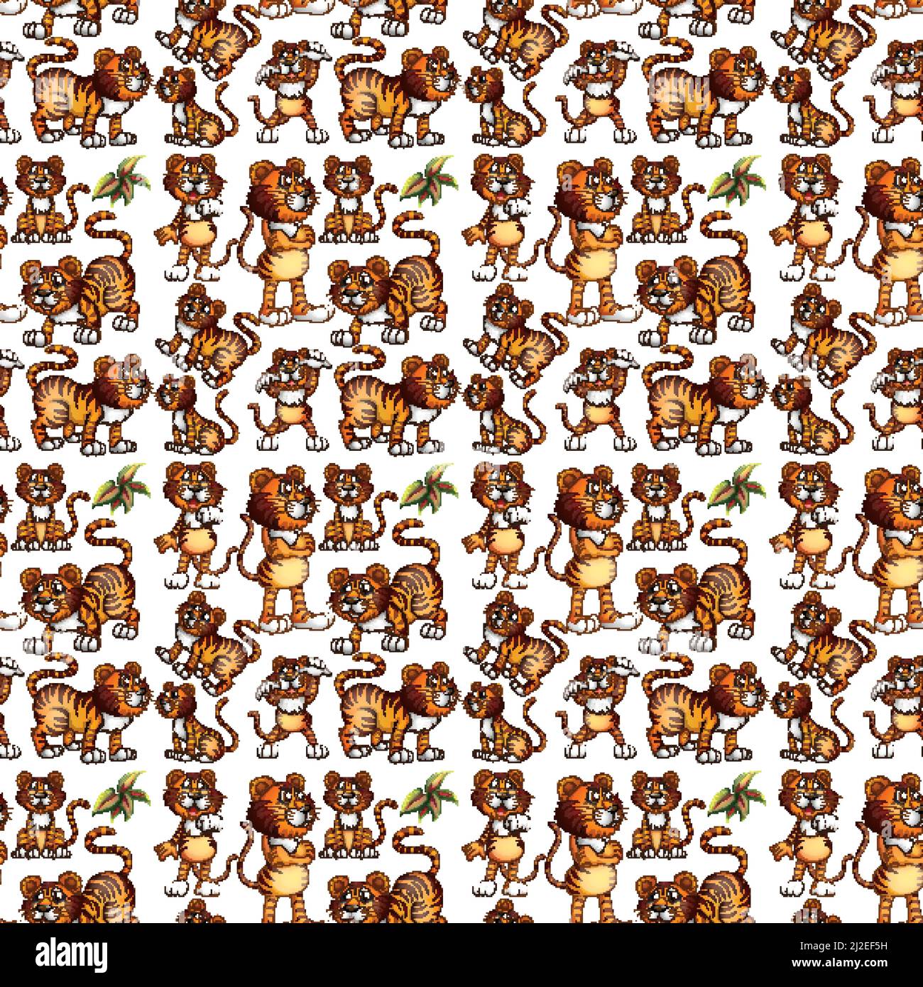 Cute animals cartoon seamless background illustration Stock Vector ...