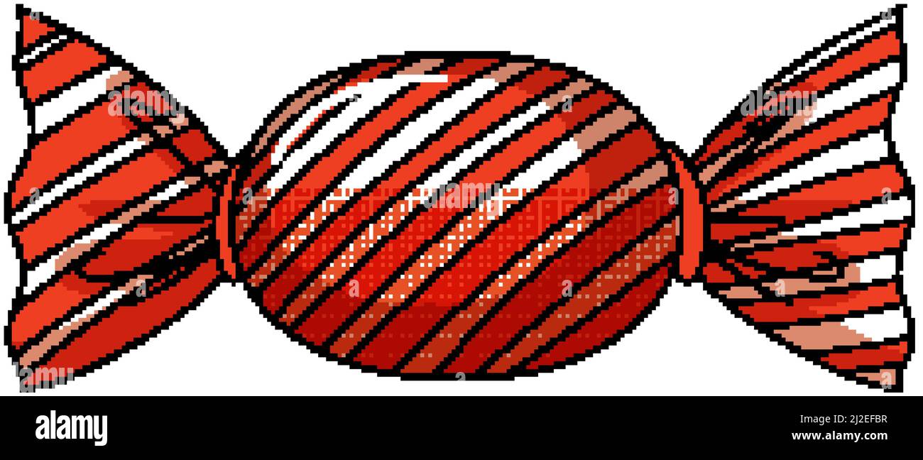 A candy sweet on white background illustration Stock Vector Image & Art ...