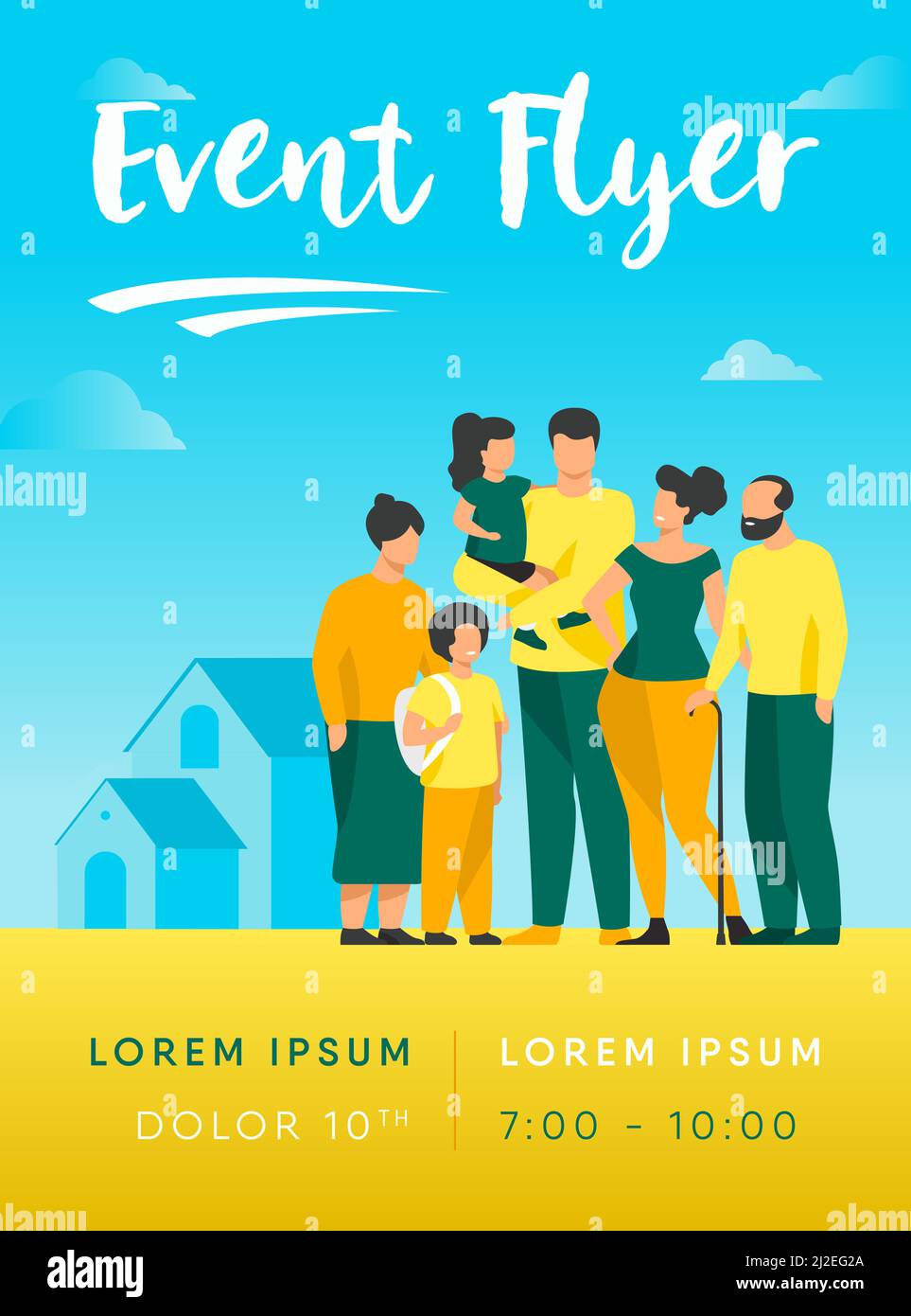 Big Family Meeting Couple With Senior Parents And Two Kids Standing Together At Suburban House big-family-meeting-couple-with-senior-parents-and-two-kids-standing-together-at-suburban-house