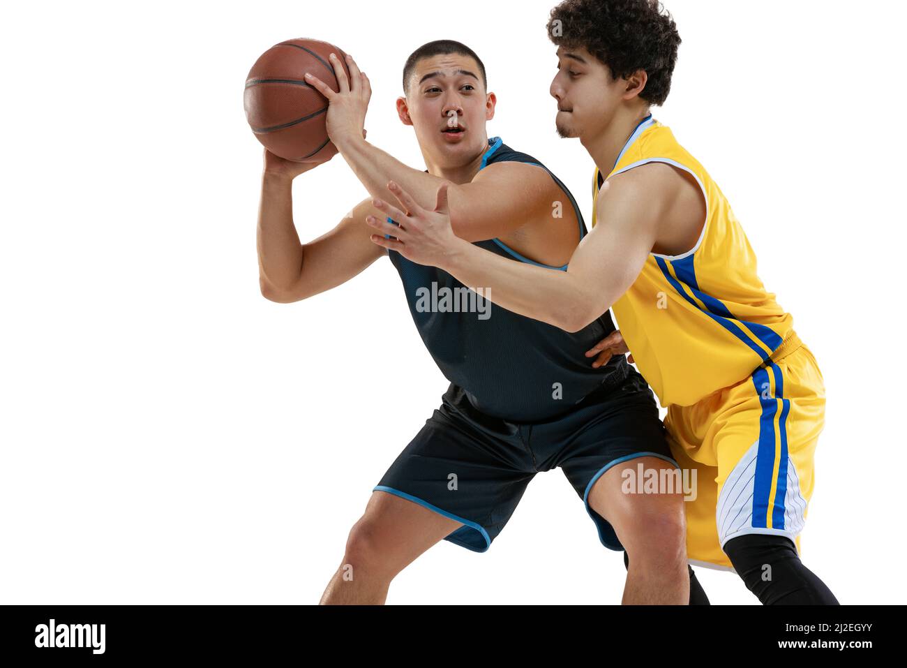 Two basketball players Stock Photo - Alamy