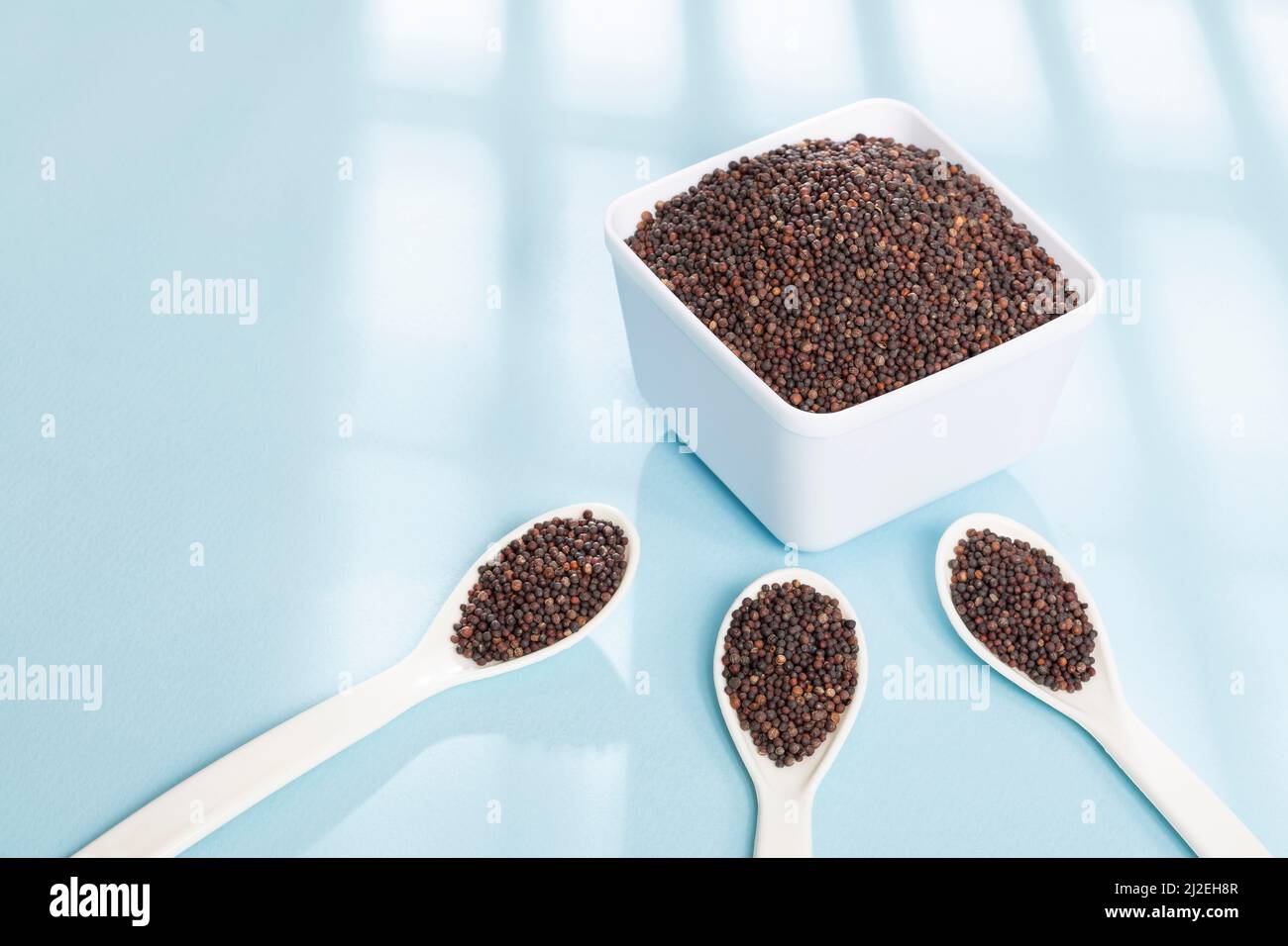 Brassica Nigra Black Mustard Seeds Or Ajenabe Stock Photo Alamy