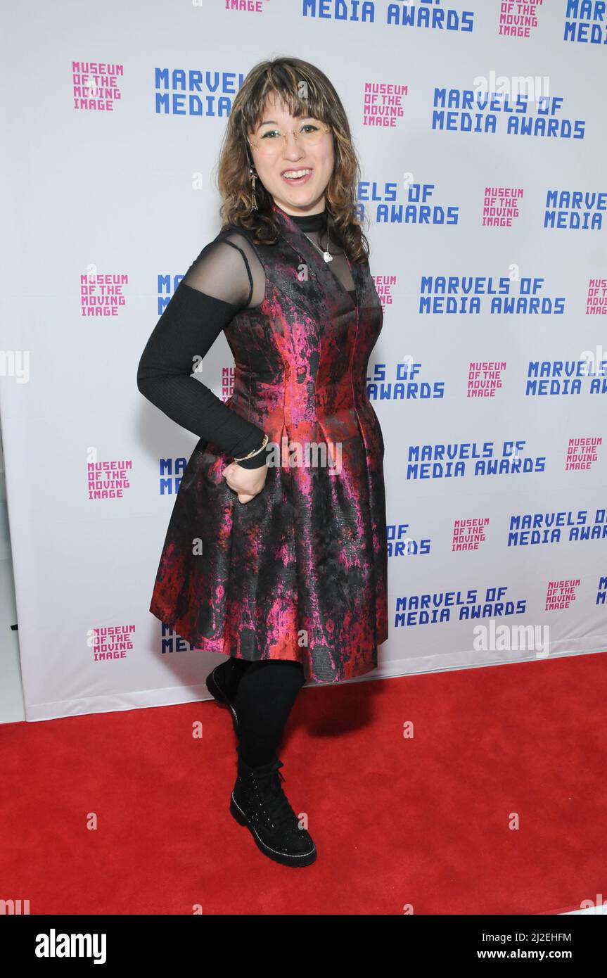 Dani Bowman attends the Marvels of Media Awards in New York City