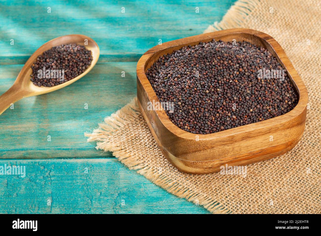 Brassica Nigra Black Mustard Seeds Or Ajenabe Stock Photo Alamy
