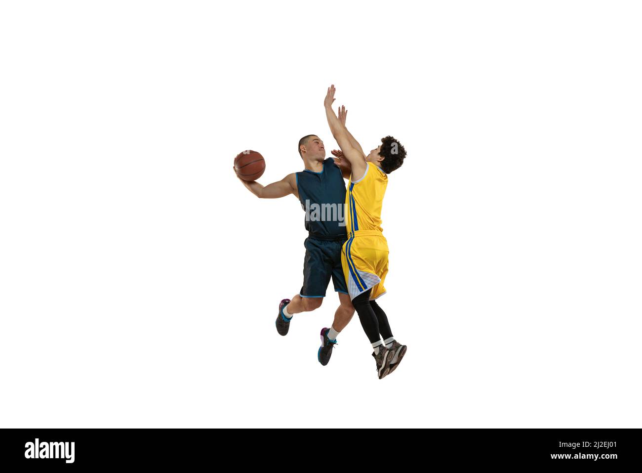 Two basketball players Stock Photo - Alamy